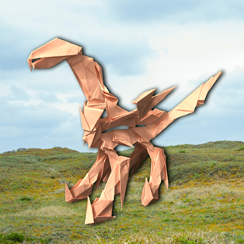 りょうすけ@組み立て折神工房Assembly Origami Workshopさんによる「グランド・エスタブ」 25枚の折り紙