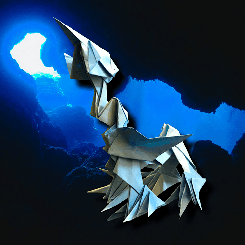 りょうすけ@組み立て折神工房Assembly Origami Workshopさんによる「シアン=ゾス」 10枚の折り紙